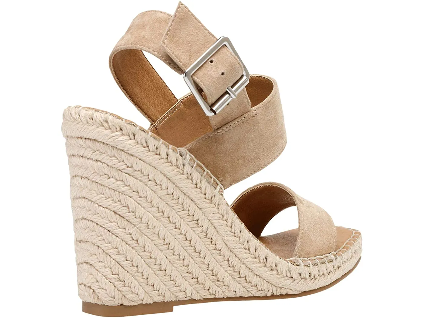 Suede Wedge Espadrille Sandal