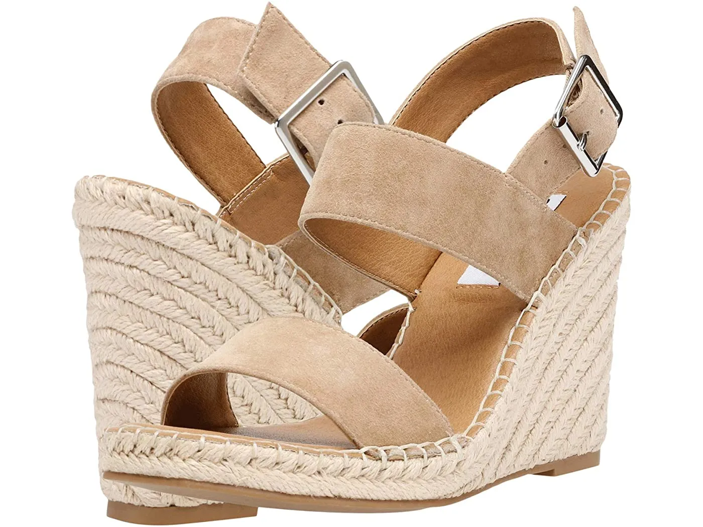 Suede Wedge Espadrille Sandal
