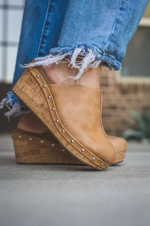 Tan Studded Clog