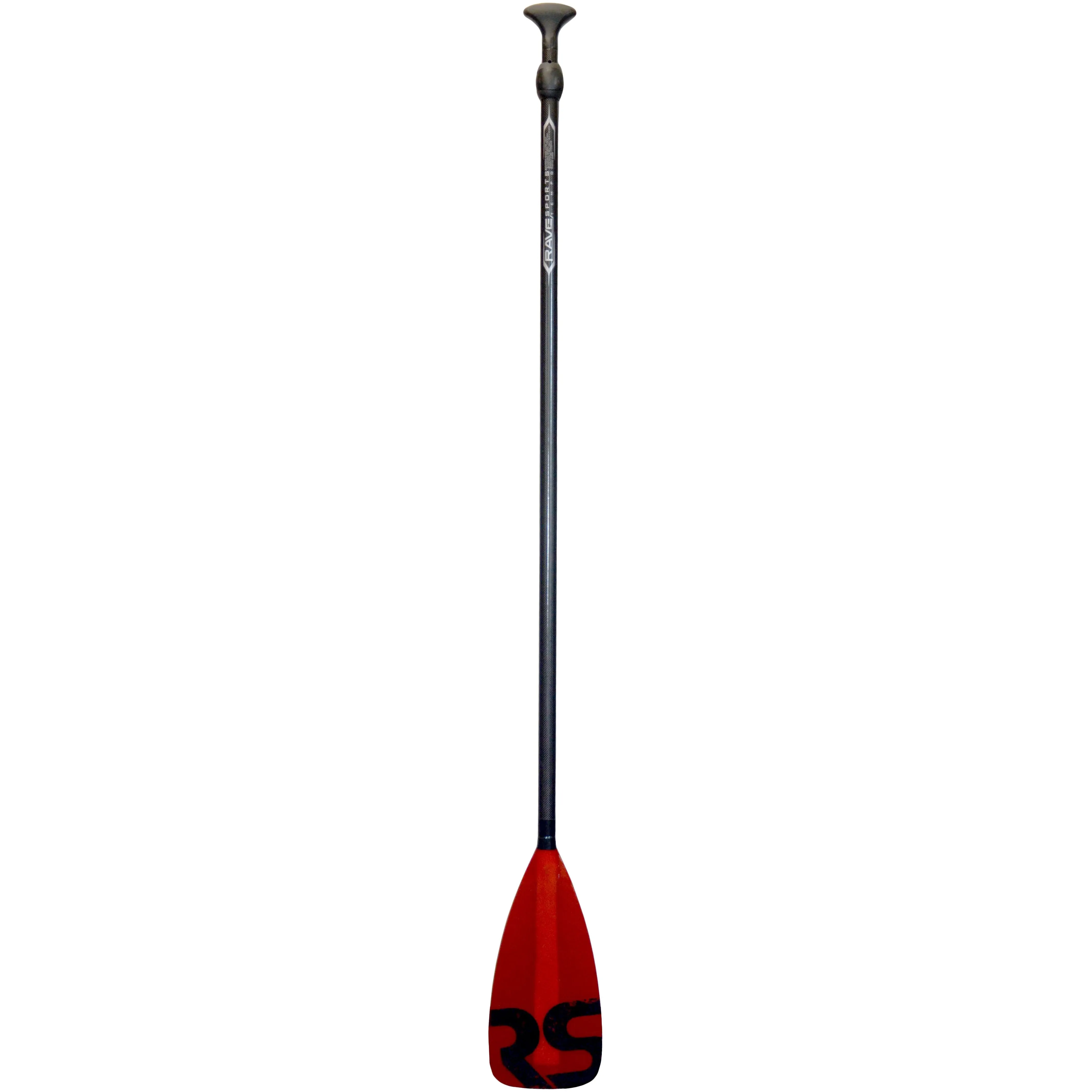 Tempo Carbon Shaft   Fiberglass Blade SUP Paddle - Red