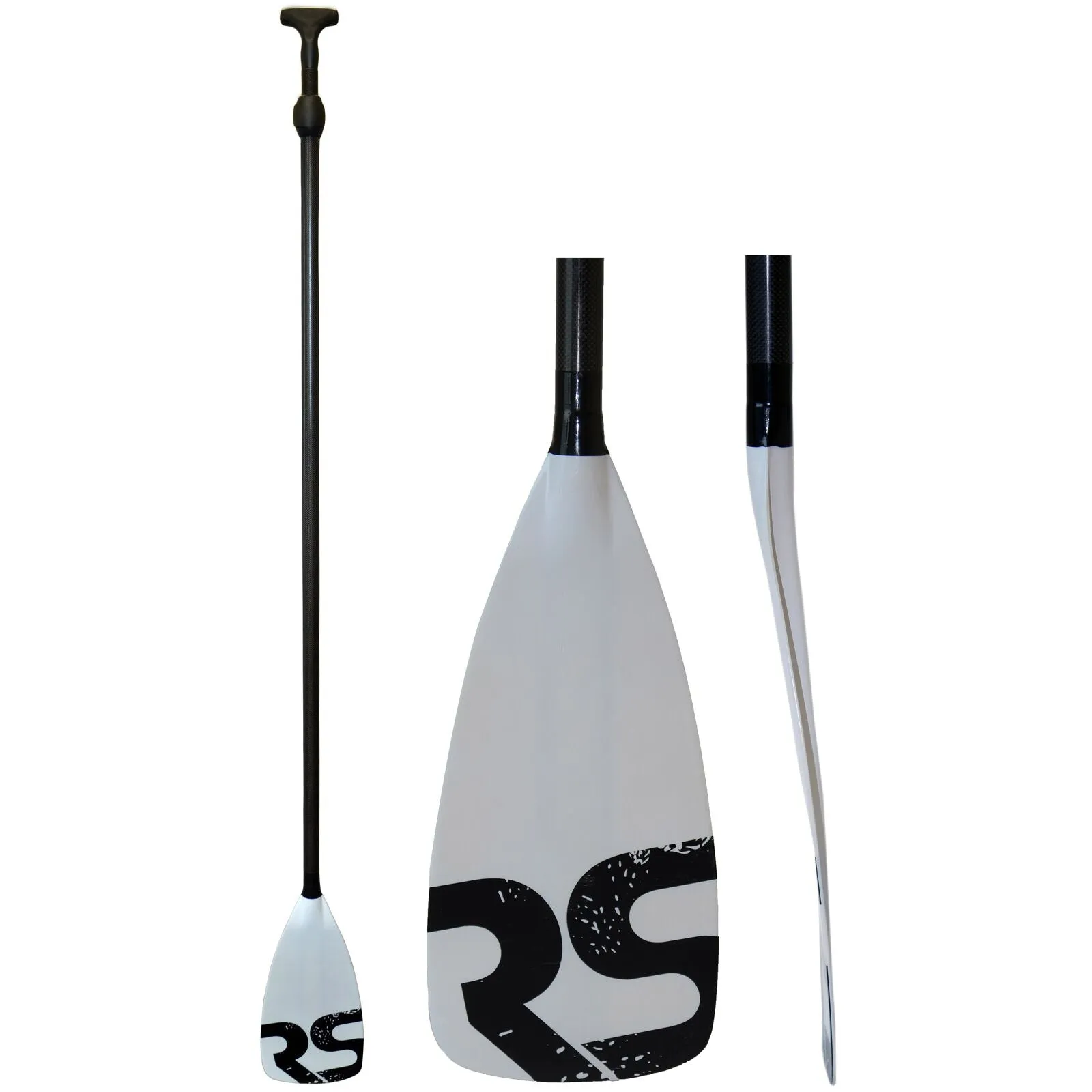 Tempo Carbon Shaft   Fiberglass Blade SUP Paddle - Red