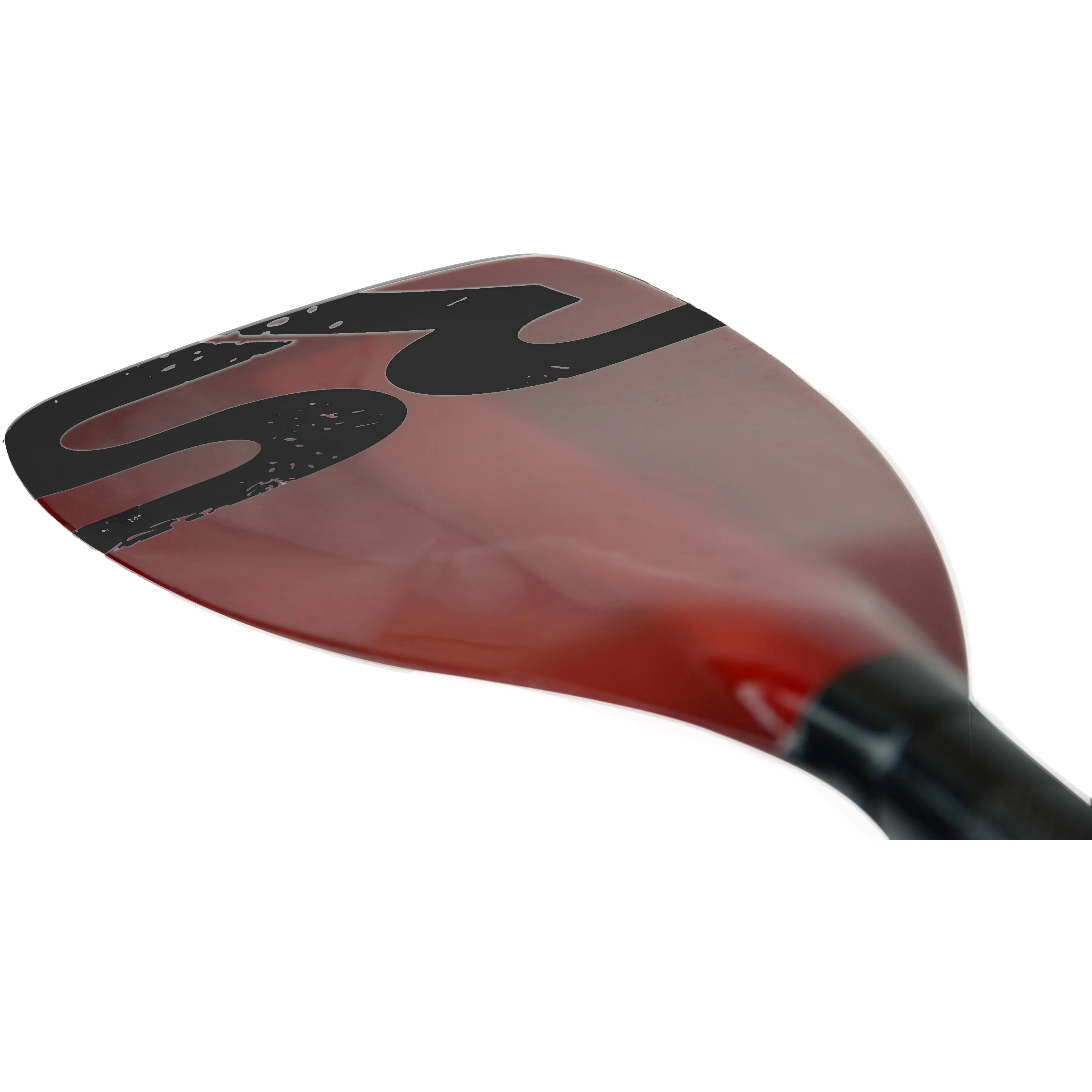 Tempo Carbon Shaft   Fiberglass Blade SUP Paddle - Red