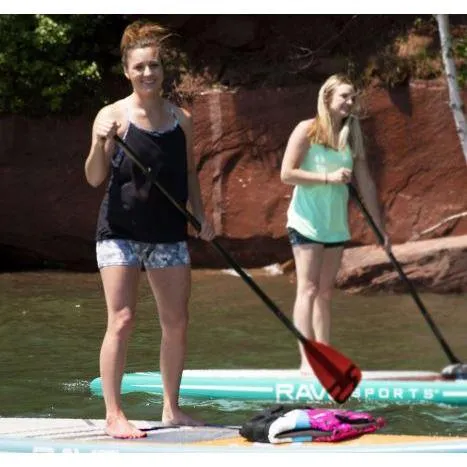Tempo Carbon Shaft   Fiberglass Blade SUP Paddle - Red