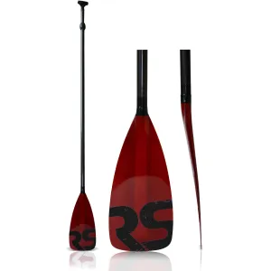 Tempo Carbon Shaft   Fiberglass Blade SUP Paddle - Red