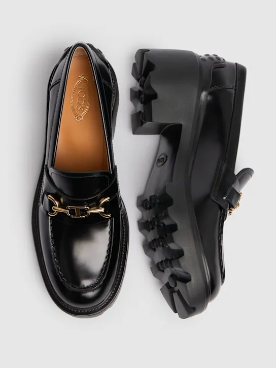 Tod&#x27;s   60mm Gomma brushed leather pumps 