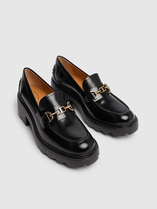 Tod&#x27;s   60mm Gomma brushed leather pumps 