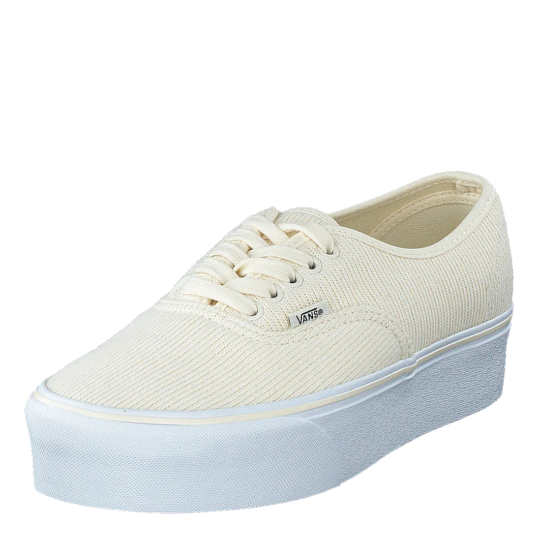 Ua Authentic Stackform (rib Knit)antiquewhttrwht