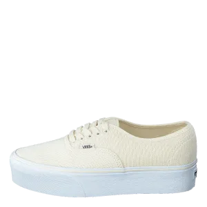 Ua Authentic Stackform (rib Knit)antiquewhttrwht