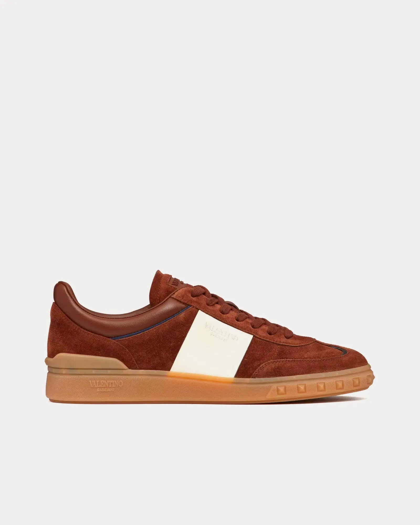 Upvillage Leather Chocolate / Ivory Low Top Sneakers
