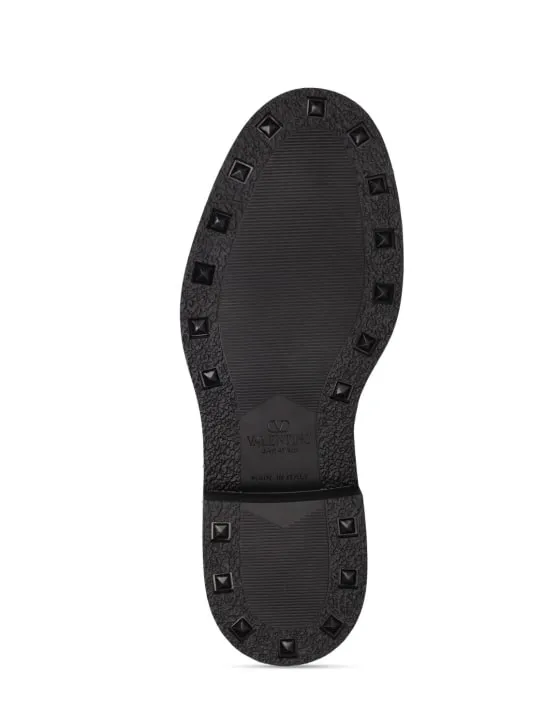 Valentino Garavani   Rockstud leather derby shoes 