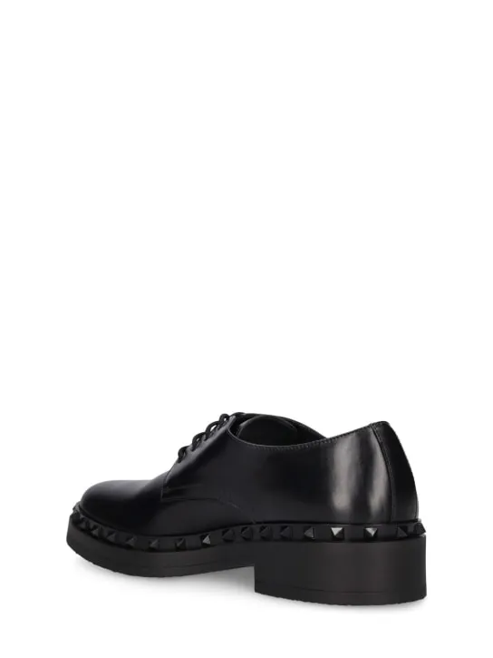 Valentino Garavani   Rockstud leather derby shoes 
