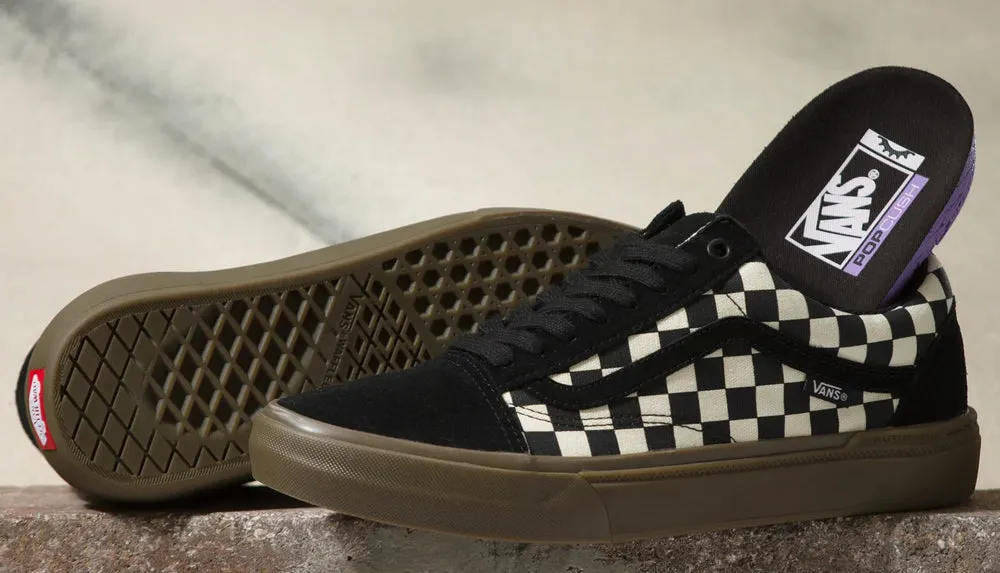 Vans - BMX Old Skool Shoes | Black Gum (Checkerboard)