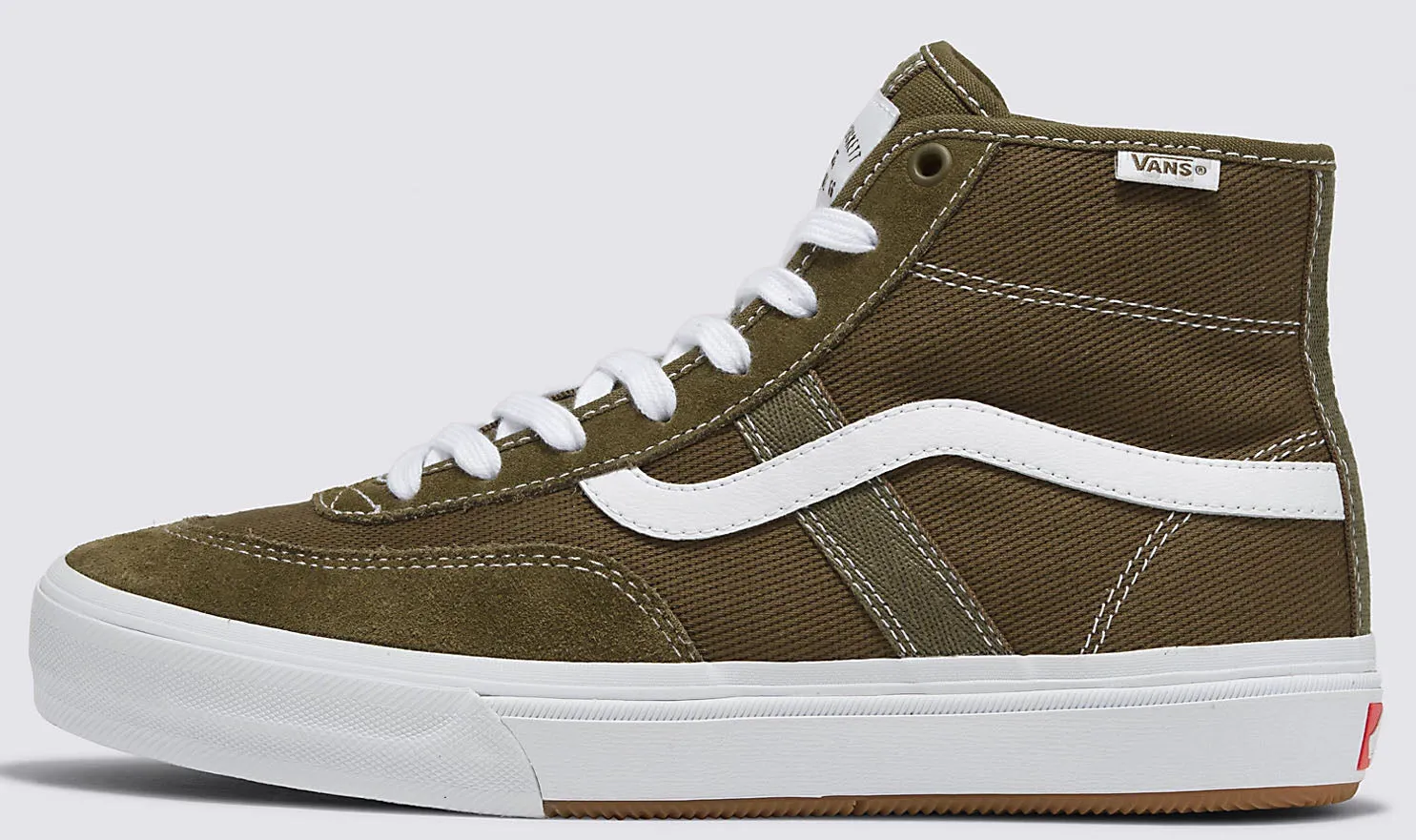 Vans - Crockett High Shoes | Dark Olive