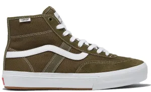 Vans - Crockett High Shoes | Dark Olive