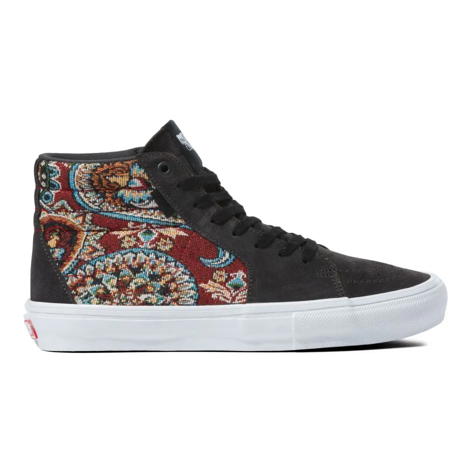 Vans Paisley Skate SK8-HI Skateboard Shoe - Raven