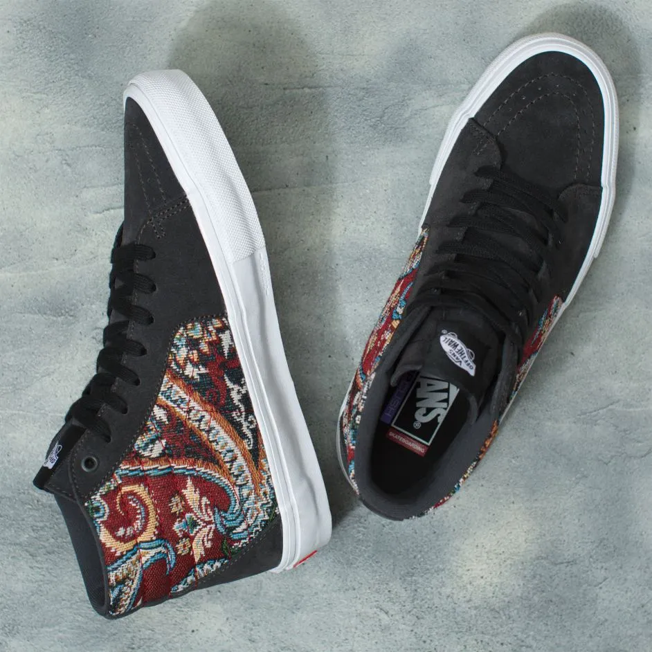 Vans Paisley Skate SK8-HI Skateboard Shoe - Raven