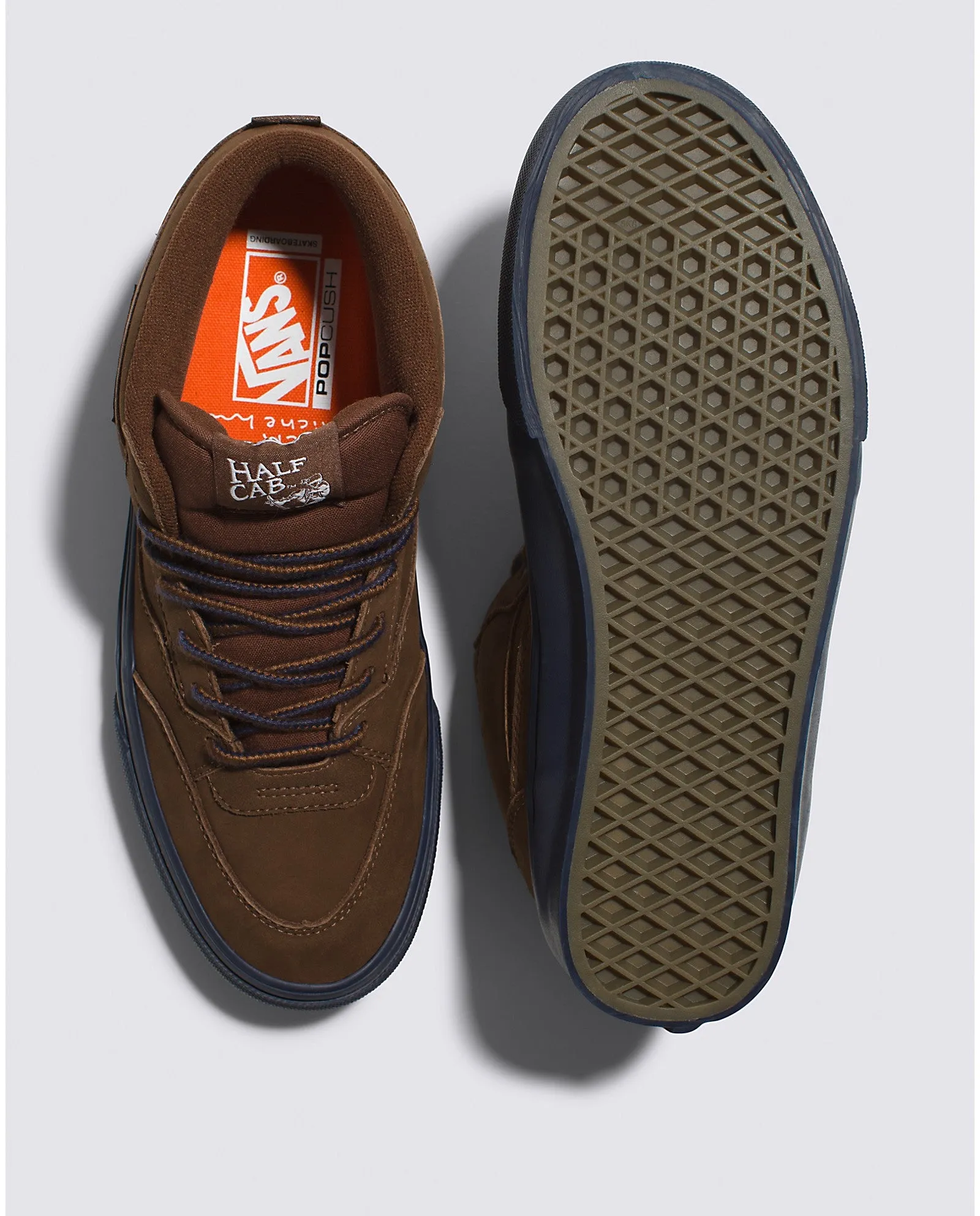 Vans Skate '92 Half Cab x Nick Michel Skateboard Shoe - Brown/Navy