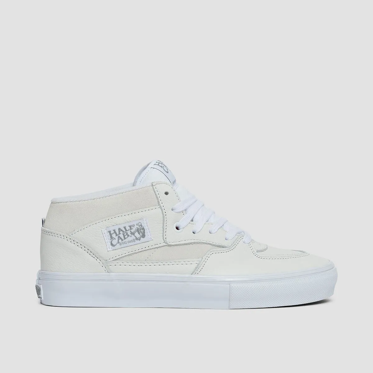Vans Skate Half Cab Mid Top Shoes - Daz White/White