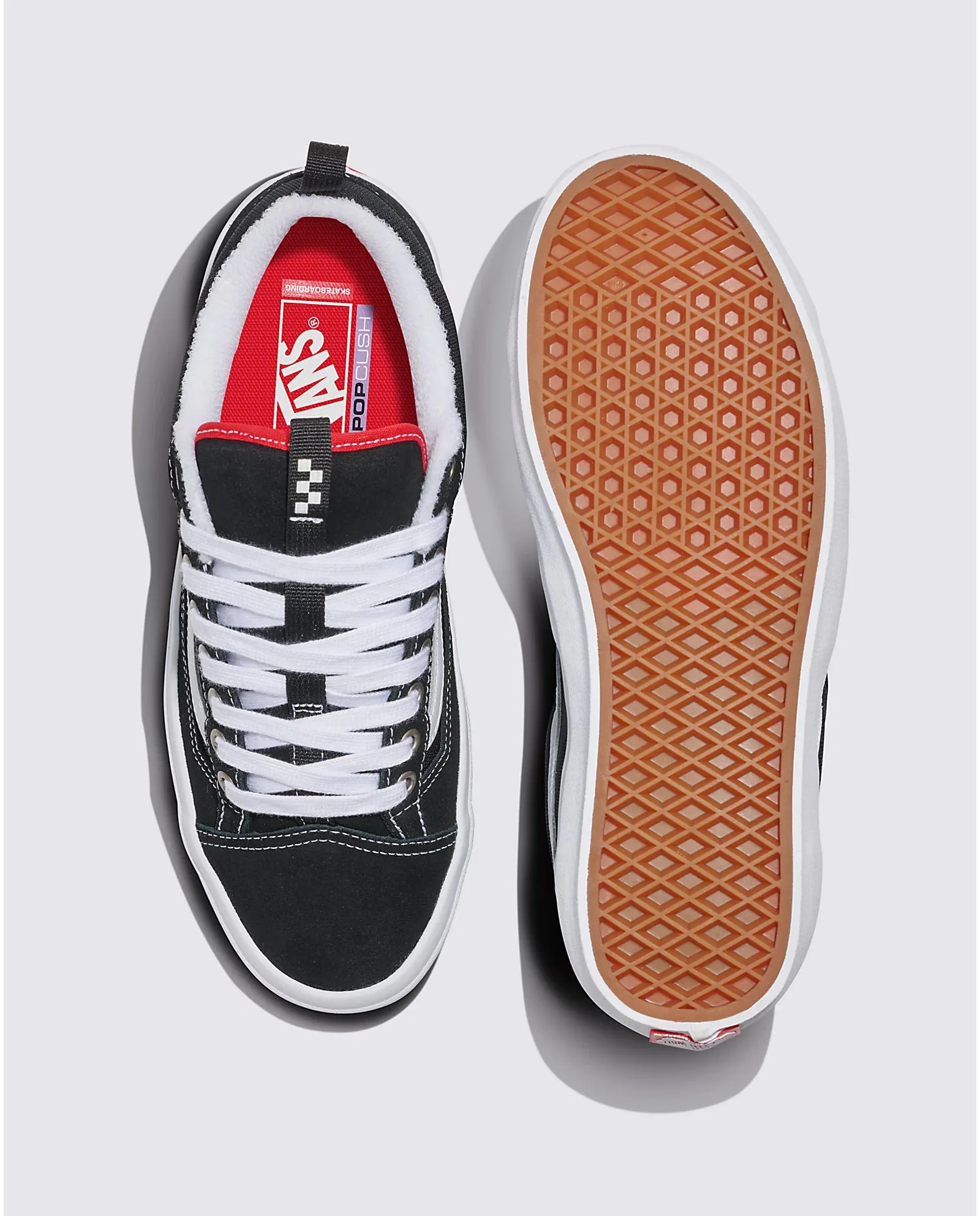 Vans Skate Old Skool 36  Shoe Black White Red