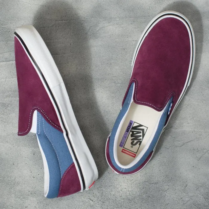 Vans Skate Slip-On Skateboard Shoe - Moonlight Blue/Mauve Wine
