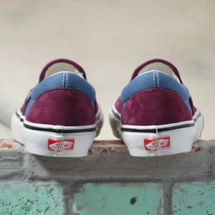 Vans Skate Slip-On Skateboard Shoe - Moonlight Blue/Mauve Wine