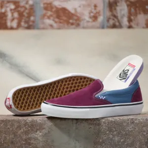 Vans Skate Slip-On Skateboard Shoe - Moonlight Blue/Mauve Wine