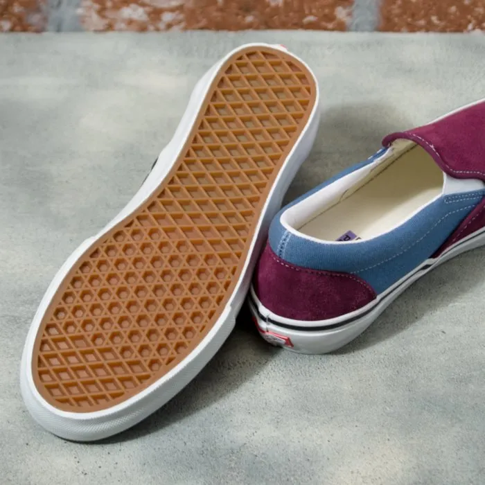 Vans Skate Slip-On Skateboard Shoe - Moonlight Blue/Mauve Wine