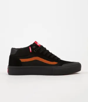 Vans Style 112 Mid Pro Dakota Roche Shoes - Black / Glazed Ginger