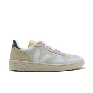 VEJA V-10 SUEDE JADE WHITE MULTICOLOR (MENS)