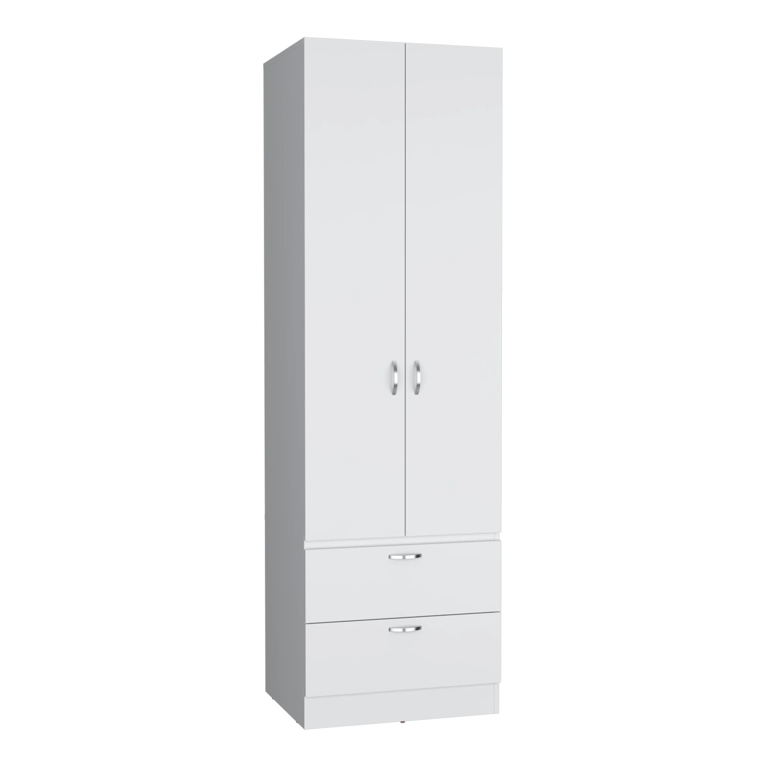 Vico 76" High Armoire Wardrove Closet with 2 Drawers, Double Door Cabinet , One Shelf and Hanging Rod, Bedroom Clothes Storage Cabinet Organizer