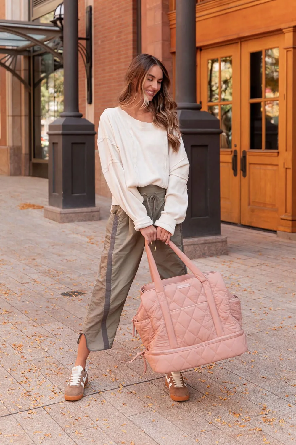 VOYAGER quilted blush