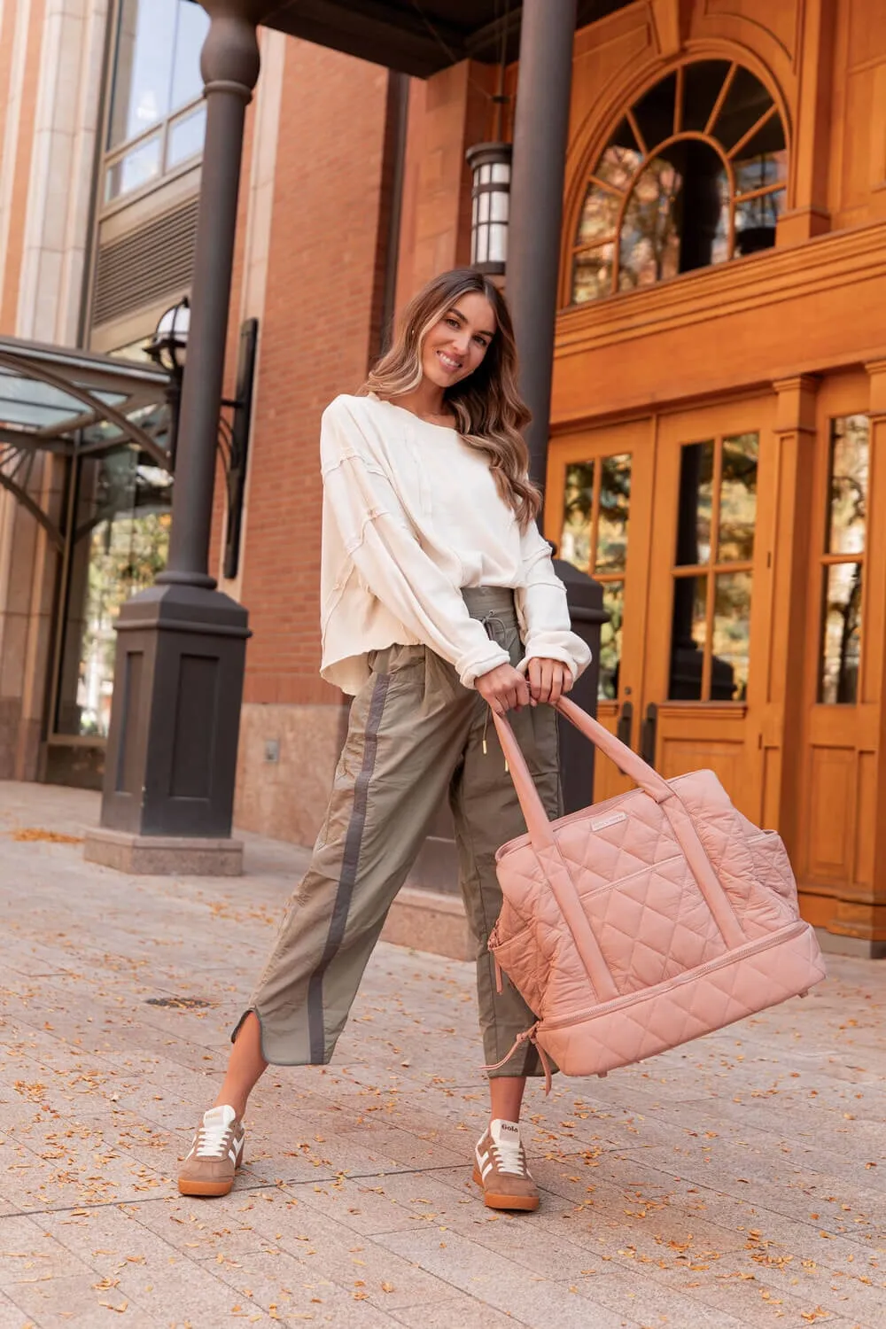 VOYAGER quilted blush