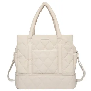 VOYAGER quilted cream