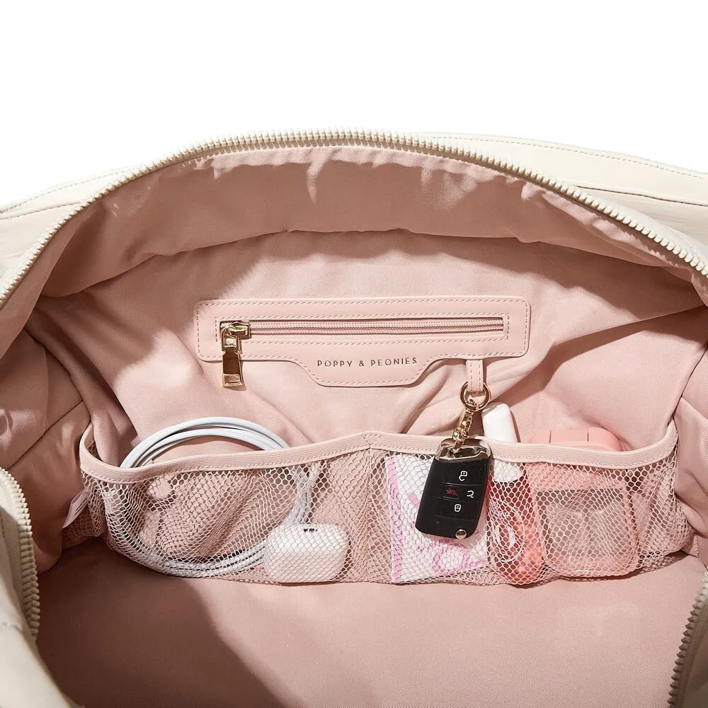VOYAGER quilted cream