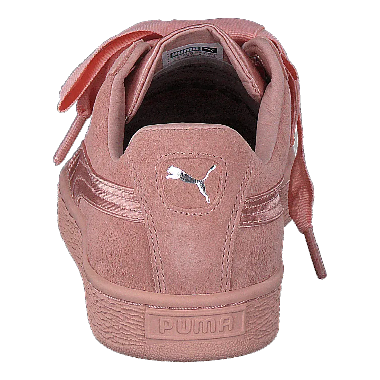 W Suede Heart Ep Pink