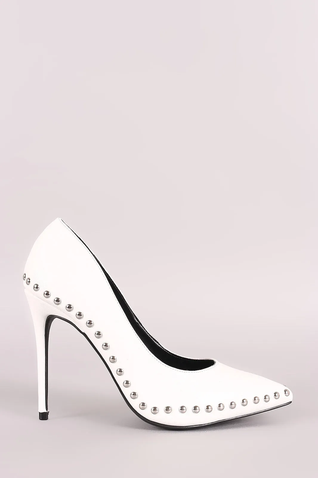 Wild Diva Lounge Studded Pointy Toe Pump