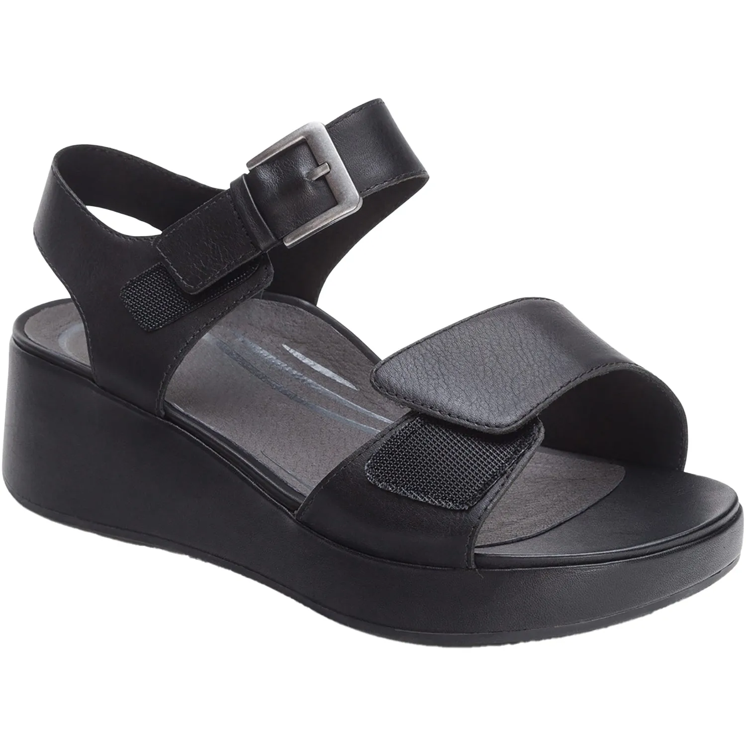 Women's Aetrex Ariel Black Leather